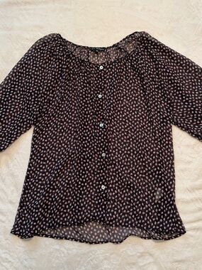 a.n. designs sheer top Size: M
